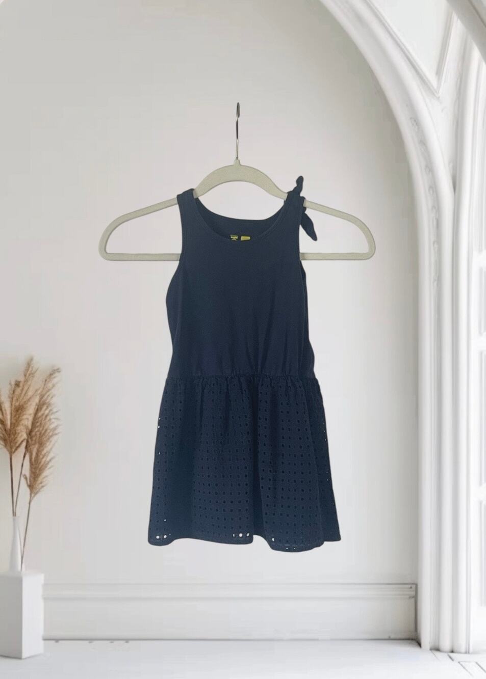 Navy Blue Girls Summer Dress Size 5